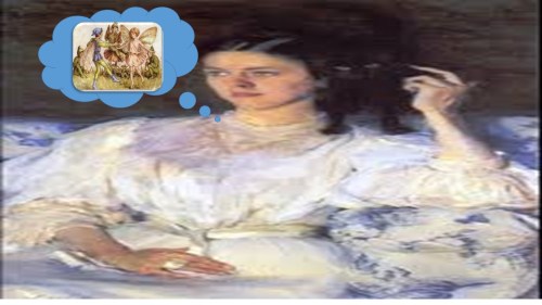 woman-imaginig-fairy-drawings